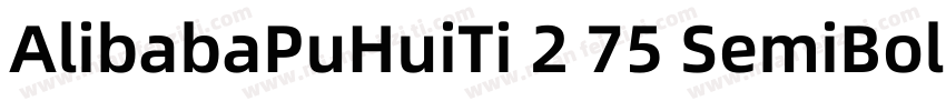 AlibabaPuHuiTi 2 75 SemiBoldttf字体转换